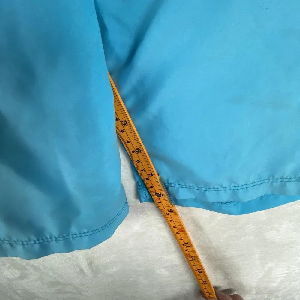 Hurley Shorts Mens 32 Blue Solid Boardshorts Swim Trunks Drawstring Back Pocket